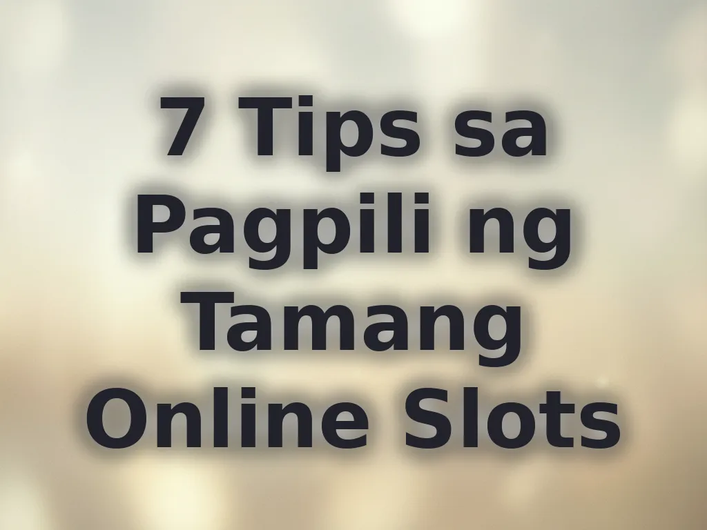 Pagpili ng slots